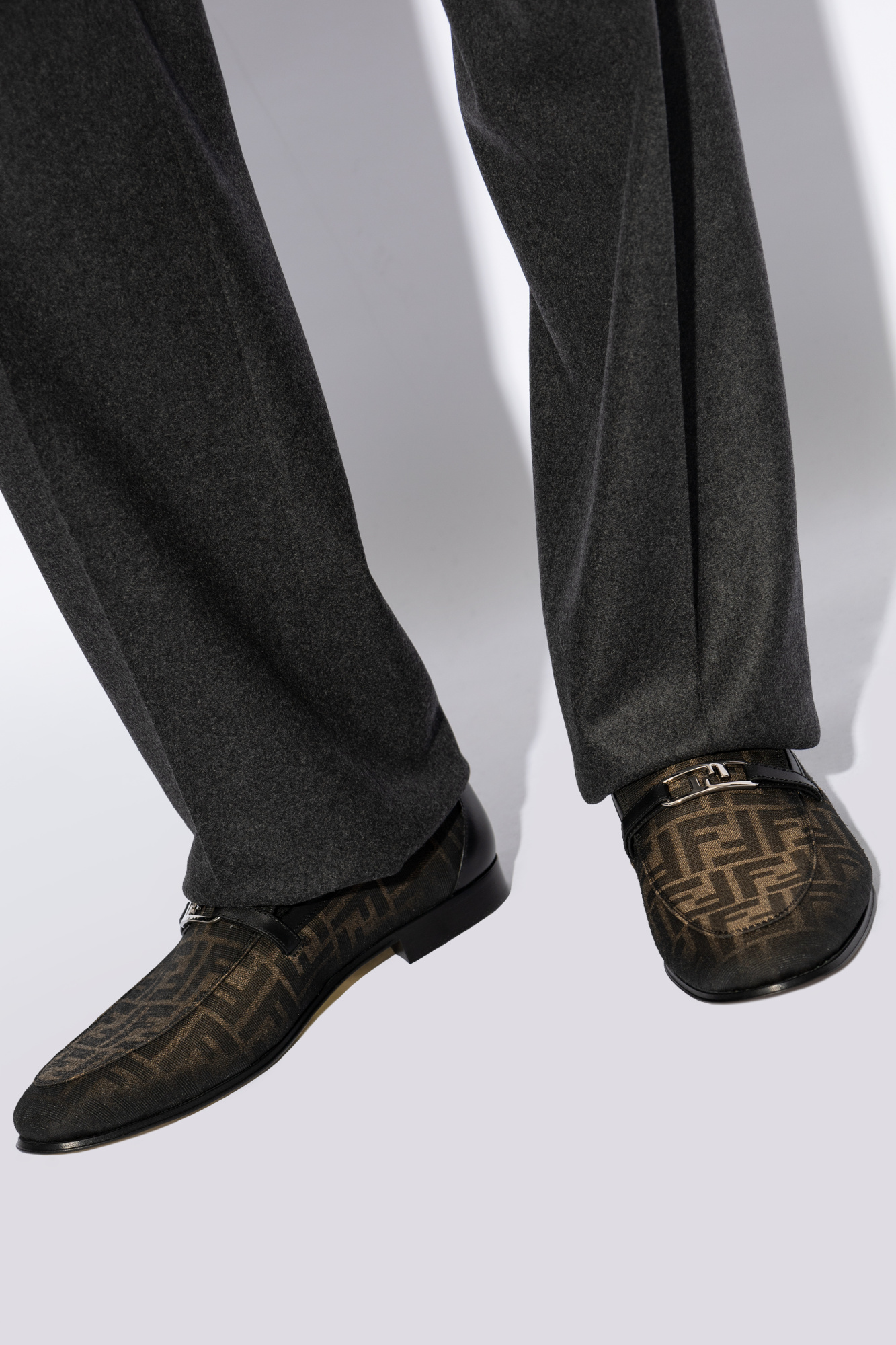 offen オッフェン　pointed-FRIN / BLACK 39 Black Shoes OLock type loafers Fendi - Vitkac AS